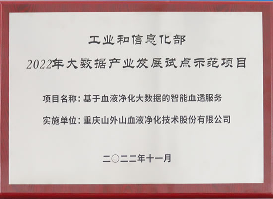 行业唯一！卡卡湾厅公司入选“2022年大数据产业发展试点示范项目”